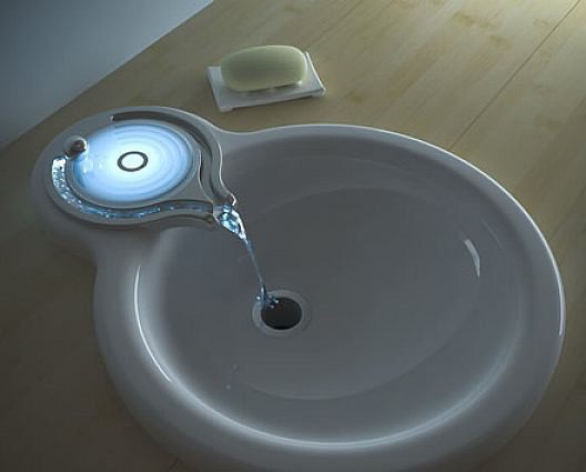 chiuveta de baie în baie cu senzor