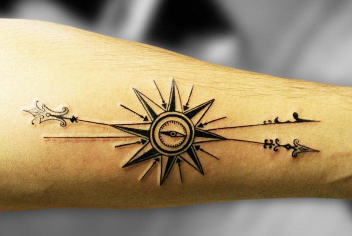 "Arrow": sensul tatuajului, caracteristici, fotografie