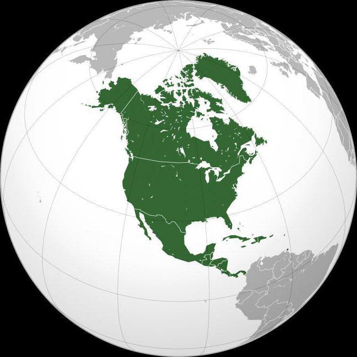 locația geografică a Americii de Nord
